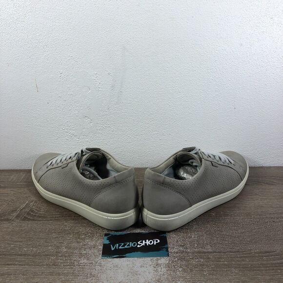 Ecco Soft 7 Perf Low Top Lace Up Gray Sneakers Women's 8/8.5 EUR 39 - Picture 4 of 9